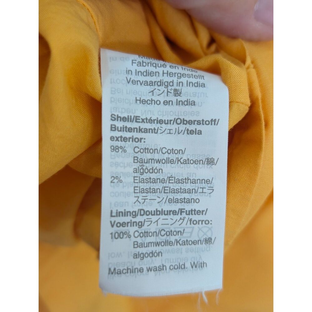 J. Crew Tiered Midi Dress Butter Yellow Cotton Sun Dress Quiet Luxury - Picture 9 of 10